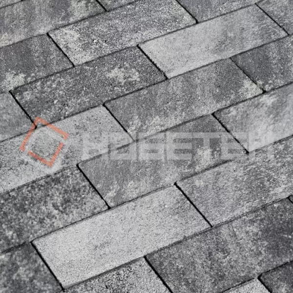 Брусчатка 2П6ф Нобетек 200*100*60 Колормикс 5 антрацит купить в "Строй-Ресурсе"