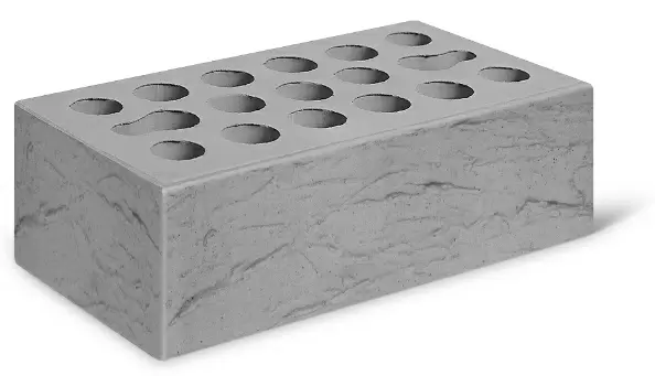 Кирпич лицевой Керма М150 1,4НФ Серебро рустик ут. ст. купить в "Строй-Ресурсе"