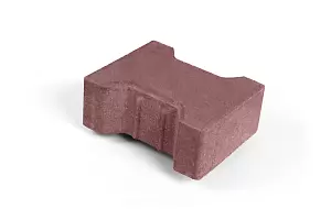 Тротуарная плитка Катушка 1Ф8ф Нобетек 200х165х80 Красно-коричневый верхний прокрас на сером цементе купить в "Строй-Ресурсе"