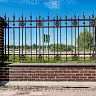 Забор BRICK Блок угловой левый венге купить в "Строй-Ресурсе"