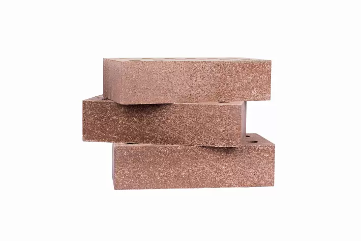 Кирпич колотый облицовочный СПК М150 0,8НФ полнотелый Коричневый Топаз купить в "Строй-Ресурсе"