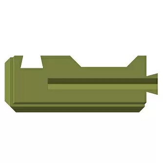 Забор BRICK Блок угловой левый оливковый купить в "Строй-Ресурсе"