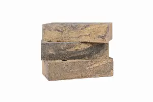 Кирпич колотый облицовочный СПК М150 0,8НФ полнотелый Темный Янтарь купить в "Строй-Ресурсе"