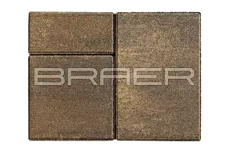 Тротуарная плитка Braer Старый город Ландхаус Color Mix Каштан 80 мм купить в "Строй-Ресурсе"