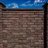 Забор BRICK Блок угловой примыкание правый красный купить в "Строй-Ресурсе"