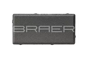 Тротуарная плитка Braer Прямоугольник-К серый 200*100*80 фотография