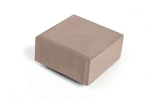 Тротуарная плитка Квадрат "Антик" 3к8ф Нобетек 140х140х80 бежевая верхний прокрас на сером ц. купить в "Строй-Ресурсе"