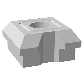 Забор BRICK Основание столба угловое двойное в "Строй-Ресурсе" Забор BRICK Основание столба угловое двойное купить в "Строй-Ресурсе"