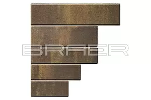 Тротуарная плитка Braer Домино Color Mix Сафари фотография