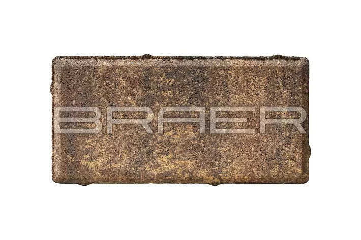 Тротуарная плитка Braer Прямоугольник Color mix Мальва 200*100*40 купить в "Строй-Ресурсе"