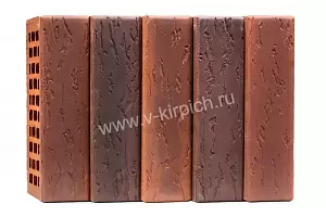 Кирпич лицевой Воротынск М150 1,0НФ МИКС антик-кортен руст (утолщ. лиц. стенка) купить в "Строй-Ресурсе"