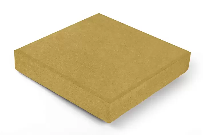 Тротуарная плитка Квадрат 2к5ф Нобетек 300х300х50 Желтый верхний прокрас на сером цементе купить в "Строй-Ресурсе"