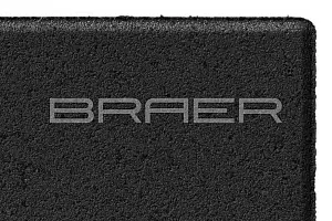Тротуарная плитка Braer Лувр черный 400*400 фотография