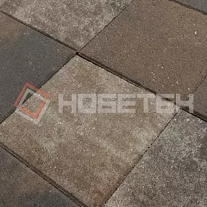 Тротуарная плитка Квадрат 2к5ф Нобетек 300х300х50 Колормикс 26 орех купить в "Строй-Ресурсе"