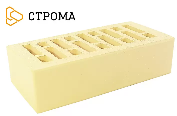 Кирпич лицевой Строма М175 1,0НФ Слоновая кость купить в "Строй-Ресурсе"
