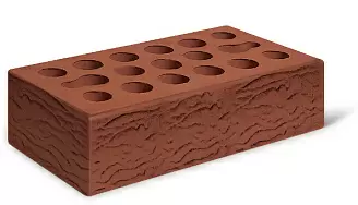Кирпич лицевой Керма М175 1,0НФ Бордо тёмный риф тонкая стенка купить в "Строй-Ресурсе"