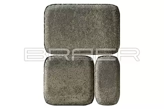 Тротуарная плитка Braer Классико Color Mix "Туман" фотография