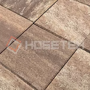 Тротуарная плитка Квадрат 1к5ф Нобетек 400х400х50 Колормикс 30 арабика купить в "Строй-Ресурсе"