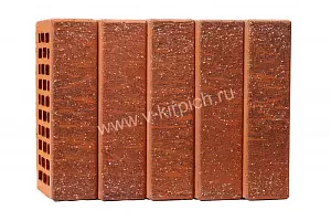 Кирпич лицевой Воротынск М150 1,0НФ красный неро (утолщ. лиц. стенка) купить в "Строй-Ресурсе"