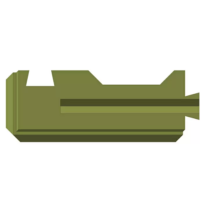 Забор BRICK Блок угловой левый оливковый купить в "Строй-Ресурсе"