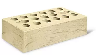 Кирпич лицевой Керма М150 1,0НФ Пшеничное лето рустик ут. ст. купить в "Строй-Ресурсе"