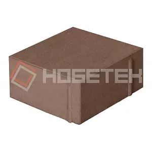 Тротуарная плитка Квадрат 4К6ф Нобетек 100х100х60 бежевая верхний прокрас на сером ц. купить в "Строй-Ресурсе"