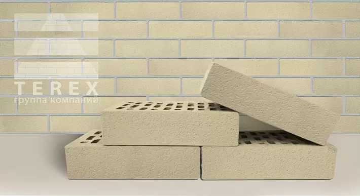 Кирпич лицевой TEREX М175 1,0НФ слоновая кость шагрень купить в "Строй-Ресурсе"