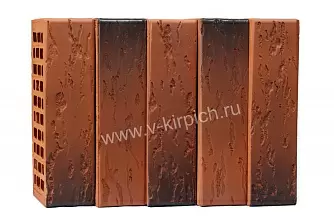 Кирпич лицевой Воротынск М150 1,0НФ красный флеш руст (утолщ. лиц. стенка) купить в "Строй-Ресурсе"