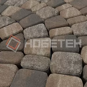 Тротуарная плитка Классика 1КЛ6ф Нобетек Колормикс 26 орех купить в "Строй-Ресурсе"