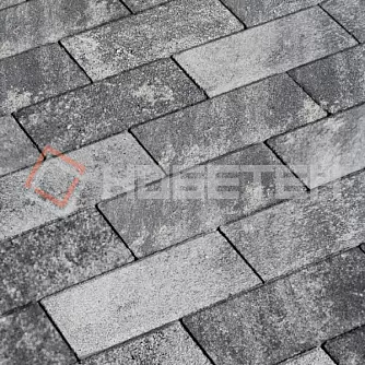 Брусчатка 2П8ф Нобетек 200*100*80 Колормикс 5 антрацит купить в "Строй-Ресурсе"