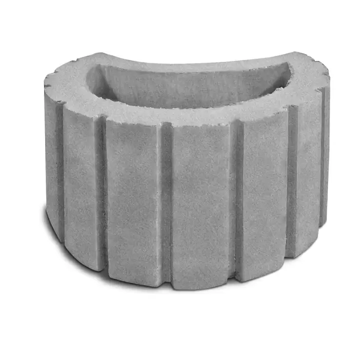 Цветочница Betongarant "полумесяц" 340х250х200 серая купить в "Строй-Ресурсе"