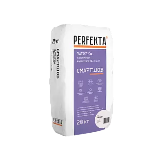 Затирка эластичная водоотталкивающая Perfekta Смартшов белый, 20 кг в "Строй-Ресурсе"