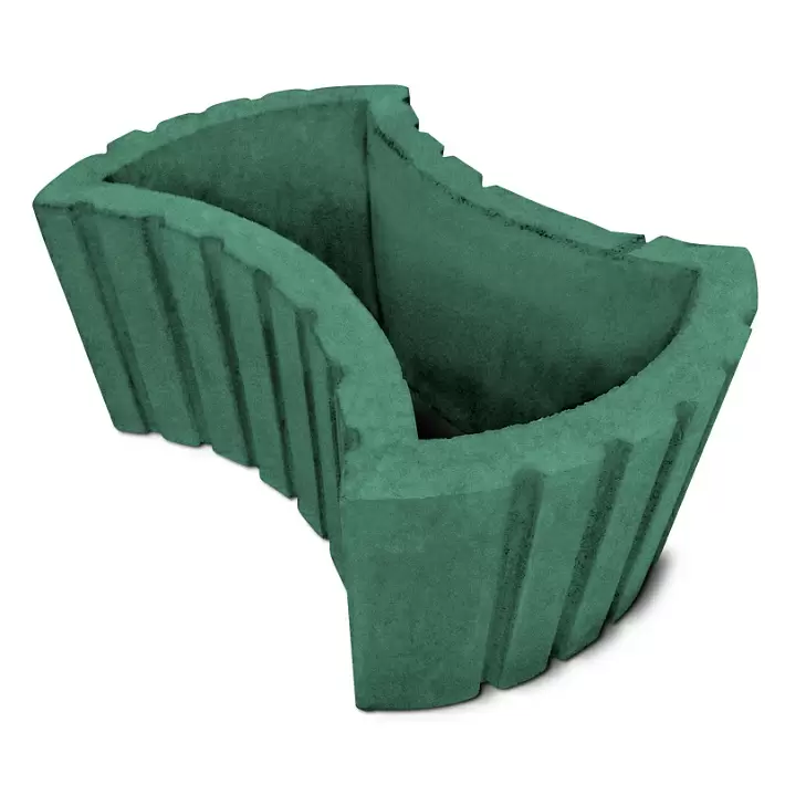 Цветочница Betongarant "Тавр" 660х460х200 изумрудная купить в "Строй-Ресурсе"