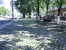 Тротуарная плитка Газонный камень 1РД10 Нобетек Красный полный прокрас на сером цементе купить в "Строй-Ресурсе"