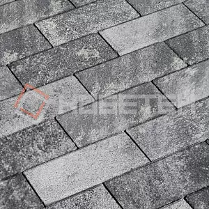 Брусчатка 2П6ф Нобетек 200*100*60 Колормикс 5 антрацит купить в "Строй-Ресурсе"