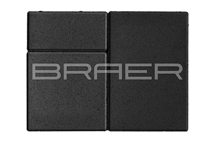 Тротуарная плитка Braer Старый город Ландхаус черная 80 мм купить в "Строй-Ресурсе"