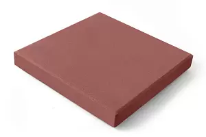 Тротуарная плитка Квадрат 1к5ф Нобетек 400х400х50 Красный полный прокрас на белом цементе купить в "Строй-Ресурсе"