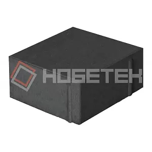 Тротуарная плитка Квадрат 4К6ф Нобетек 100х100х60 черная верхний прокрас на сером ц. купить в "Строй-Ресурсе"