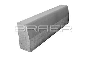 Бордюрный камень BRAER БР100.30.15 серый фотография