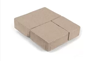 Тротуарная плитка Старый город 2СГ5ф Нобетек Песочный полный прокрас на белом ц. купить в "Строй-Ресурсе"