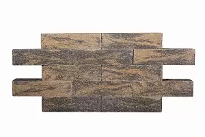 Кирпич колотый СПК 0,5НФ полнотелый Темный Янтарь купить в "Строй-Ресурсе"