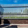Забор BRICK Блок угловой левый венге купить в "Строй-Ресурсе"