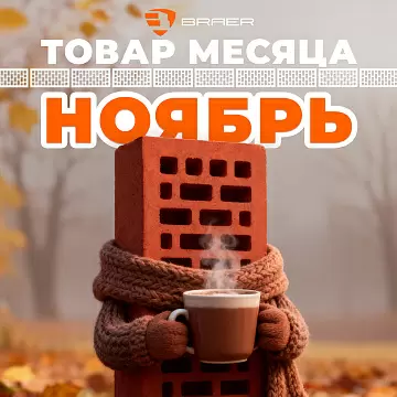 Акция от BRAER до -50% в ноябре на кирпич