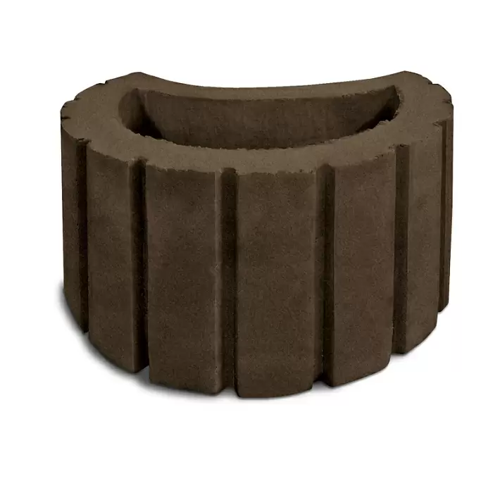 Цветочница Betongarant "полумесяц" 340х250х200 венге купить в "Строй-Ресурсе"