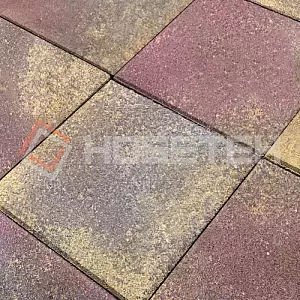 Тротуарная плитка Квадрат 2к5ф Нобетек 300х300х50 Колормикс 9 закат купить в "Строй-Ресурсе"