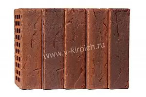 Кирпич лицевой Воротынск М150 1,0НФ кортен бостон рваная фаска (утолщ. лиц. стенка) купить в "Строй-Ресурсе"
