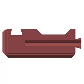 Забор BRICK Блок угловой левый красный в "Строй-Ресурсе" Забор BRICK Блок угловой левый красный купить в "Строй-Ресурсе"