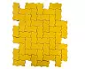 Тротуарная плитка Braer Волна желтый 240*135*60 купить в "Строй-Ресурсе"