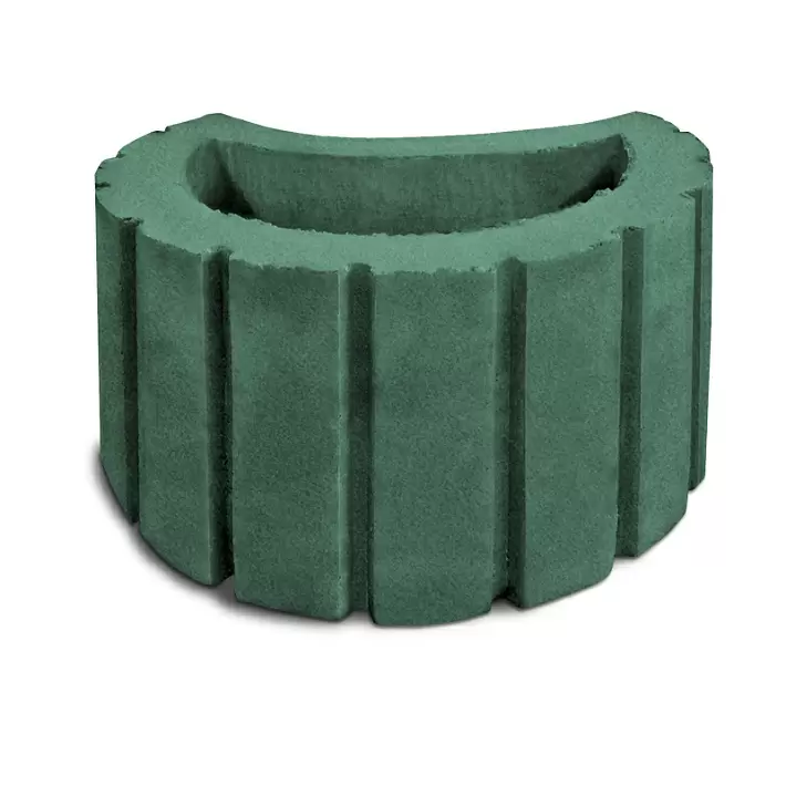 Цветочница Betongarant "полумесяц" 340х250х200 изумрудная купить в "Строй-Ресурсе"