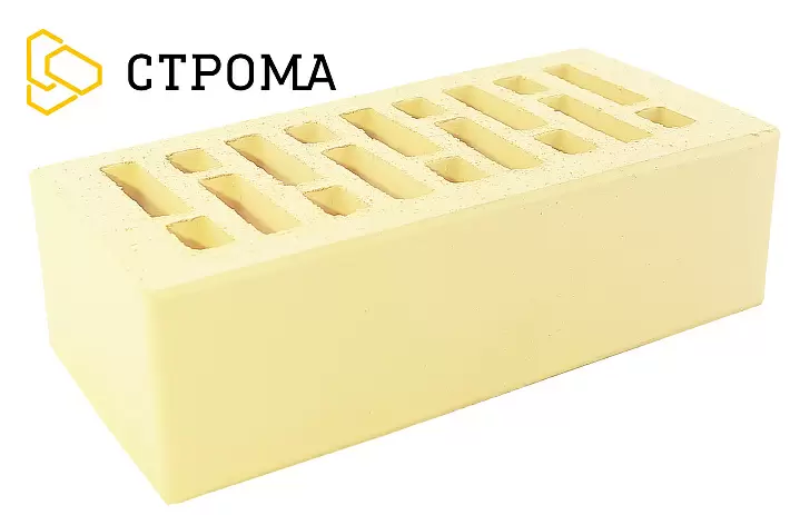 Кирпич лицевой Строма М175 1,4НФ Слоновая кость купить в "Строй-Ресурсе"